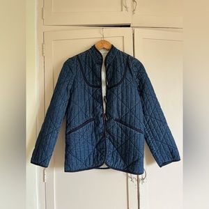 Doen Quilted Jean Jacket - Dark Blue